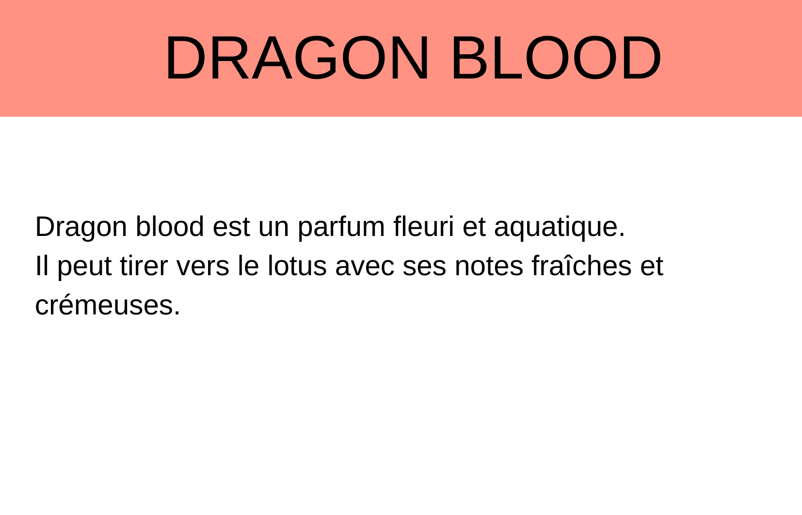 Dragon bloodt parfum